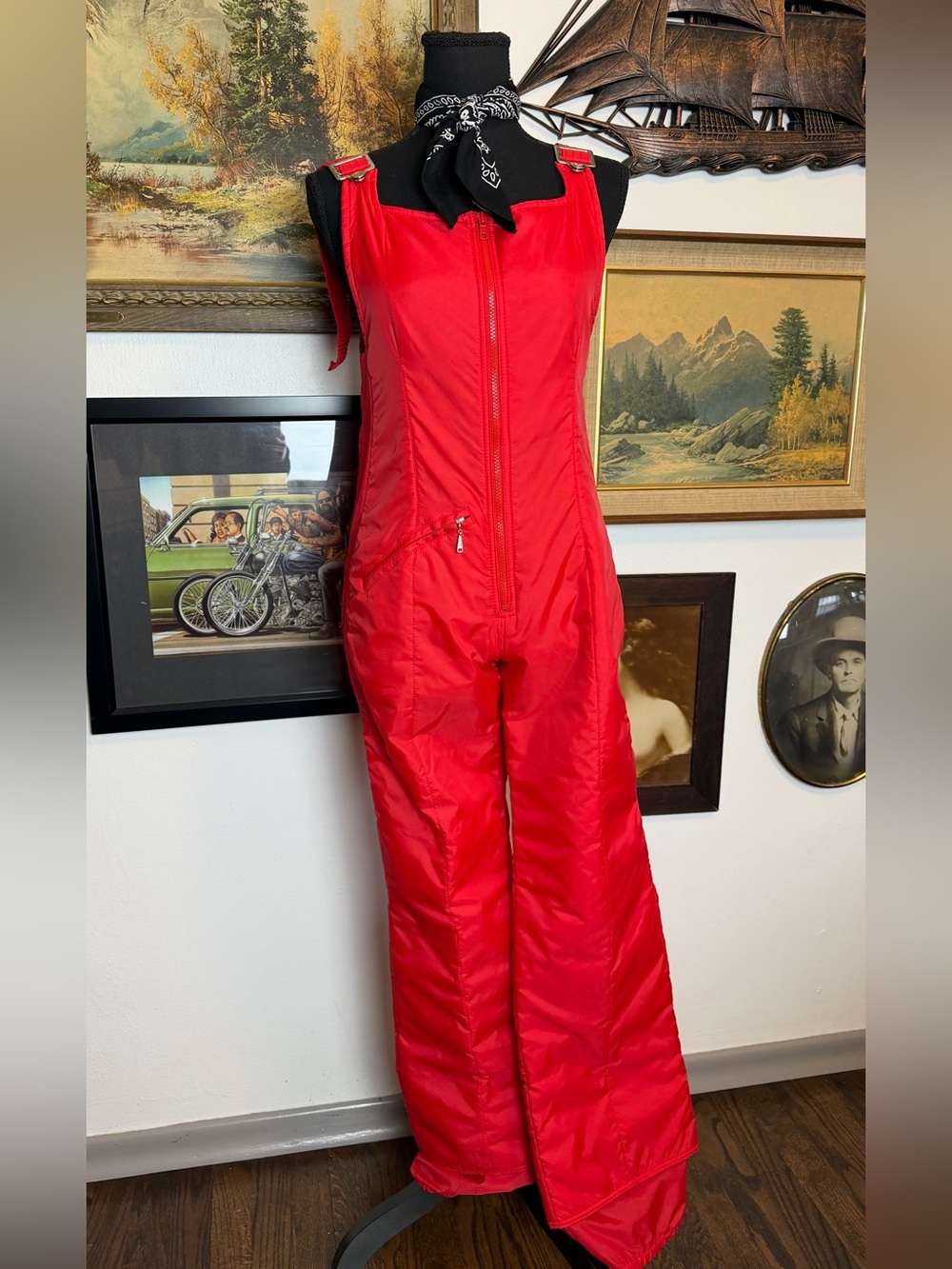 Vintage 1980s OBERMEYER Ski Bibs Women's XS-S
